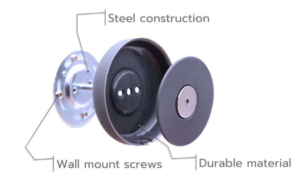 Rivetdot wall mount kit for Amazon Echo Dot with detachable design is durable and easy to install